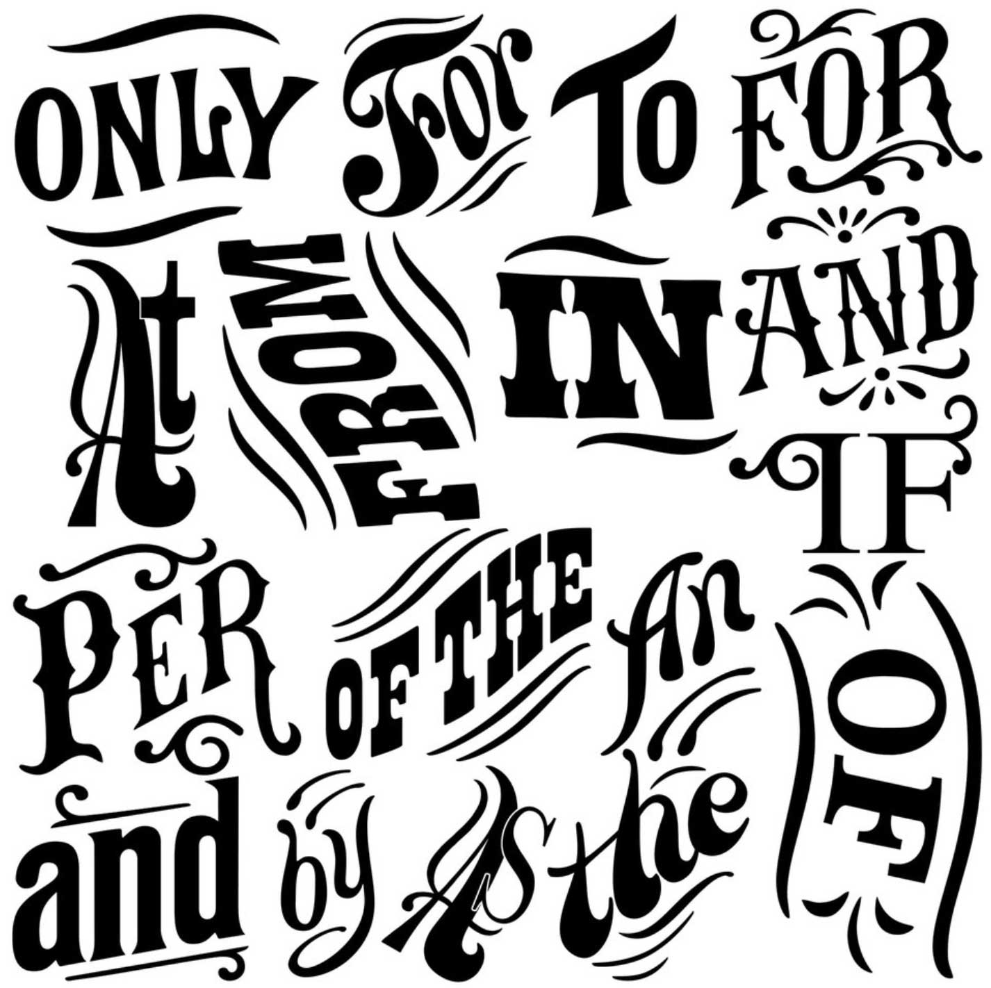 Block Type dekor pecsét