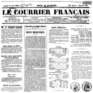 Le Courrier dekor pecsét
