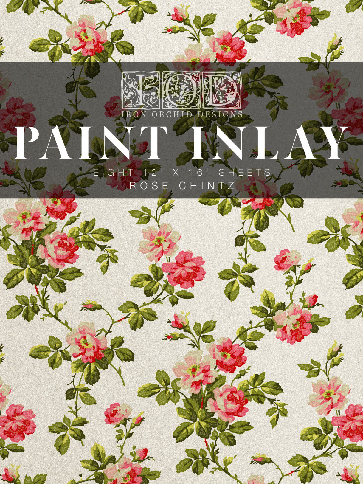 Rose Chintz Paint Inlay