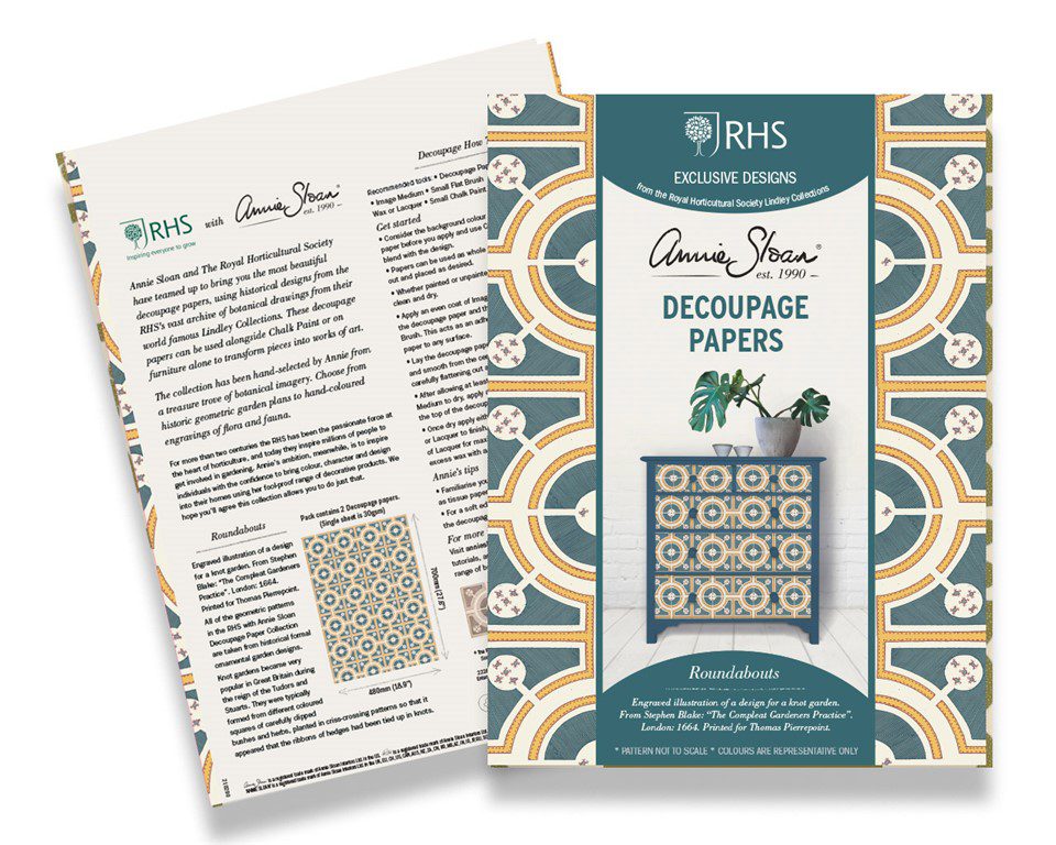 Roundabouts Decoupage Papír Annie Sloan