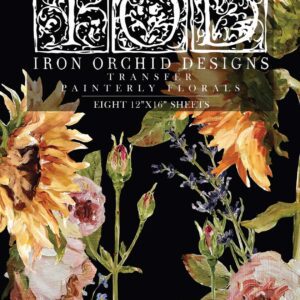 Painterly Floral dekor transzfer