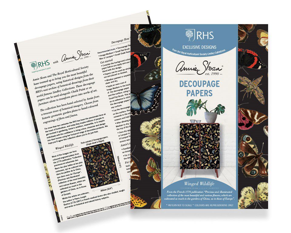 Winged Wildlife Decoupage Papír Annie Sloan