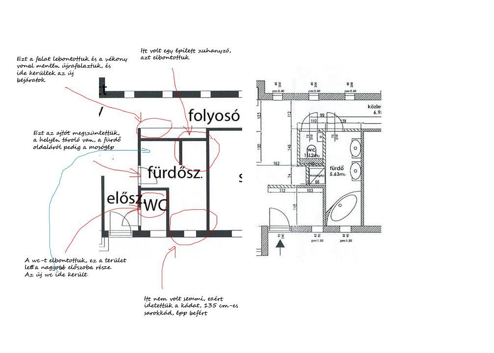 alaprajz fürdőszoba