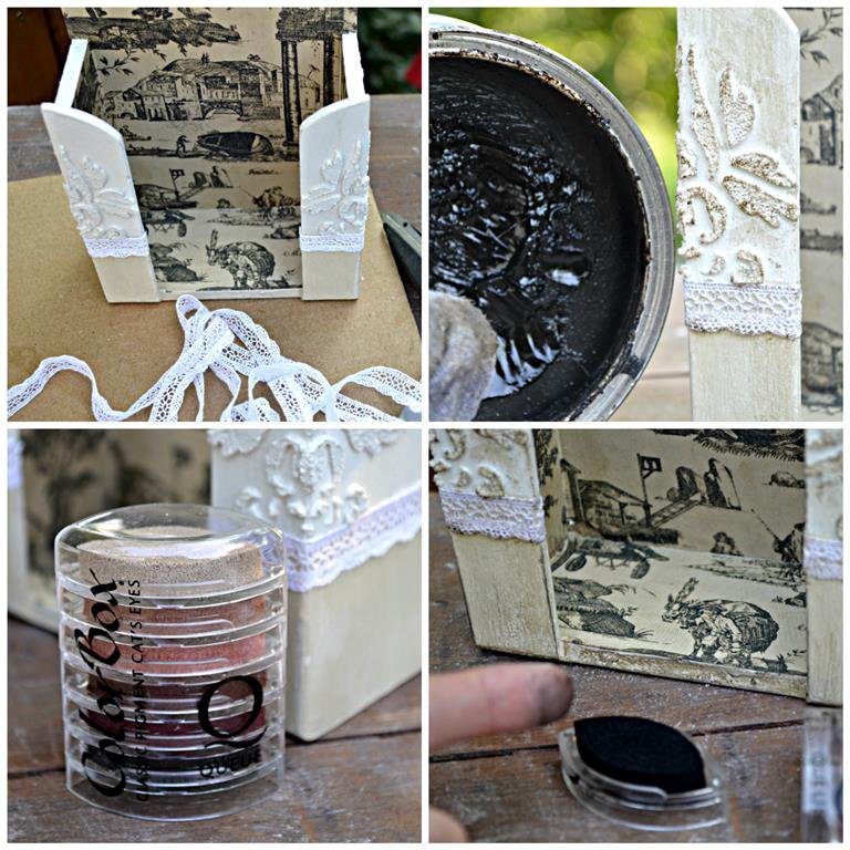 csipkedíszítés és viaszolás