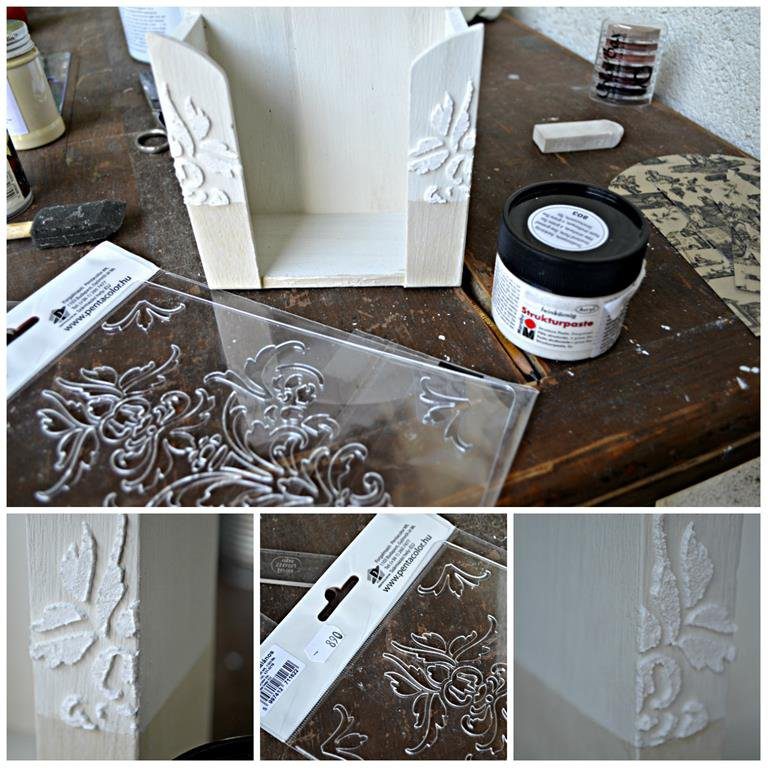 stencilezés struktúrpasztával