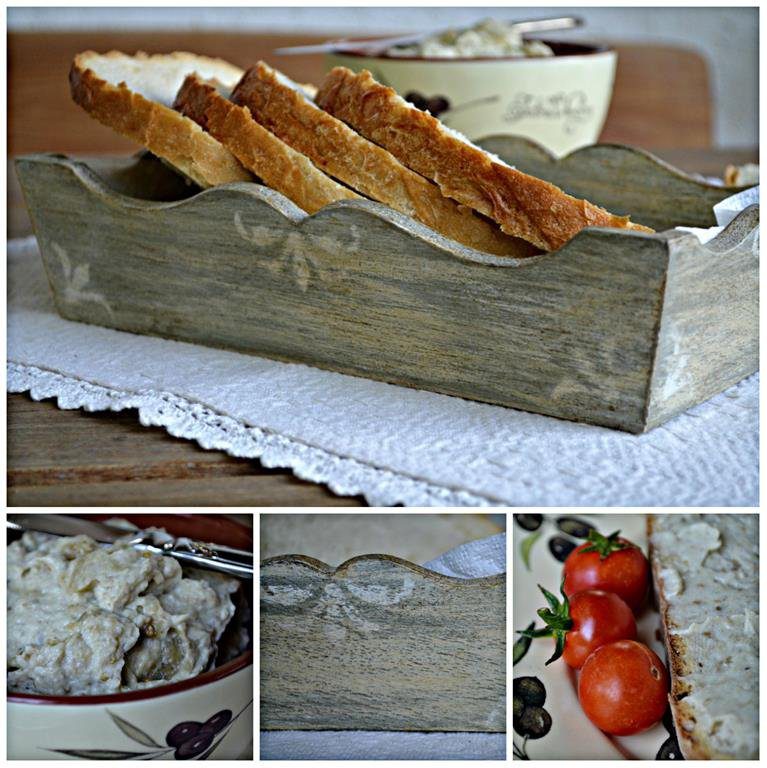 stencillel díszített tálca