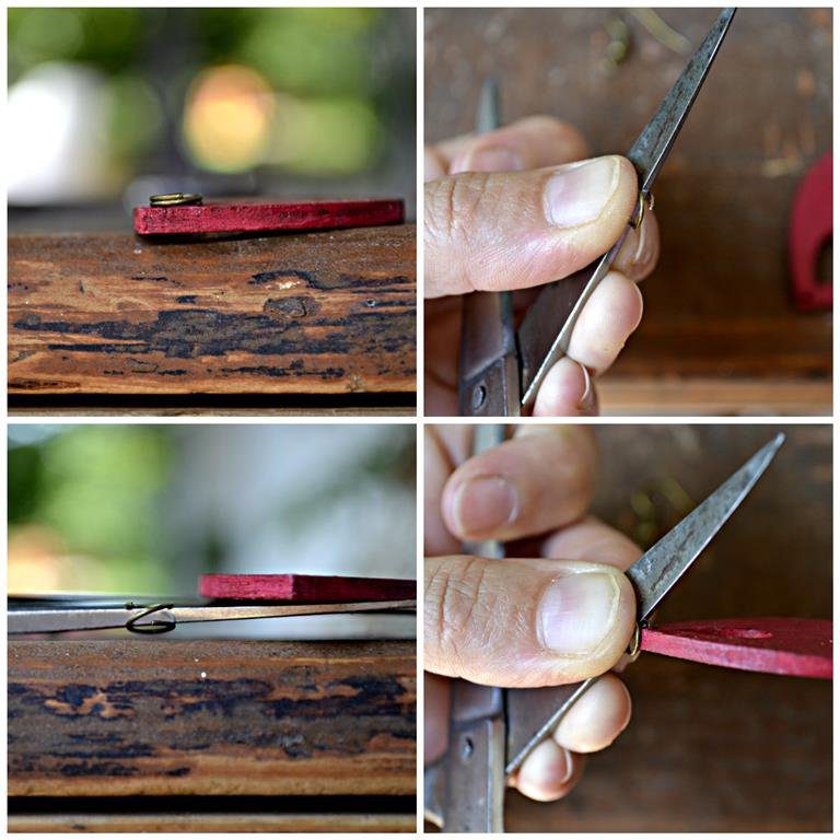 ráfűztem a karikát az ollóra