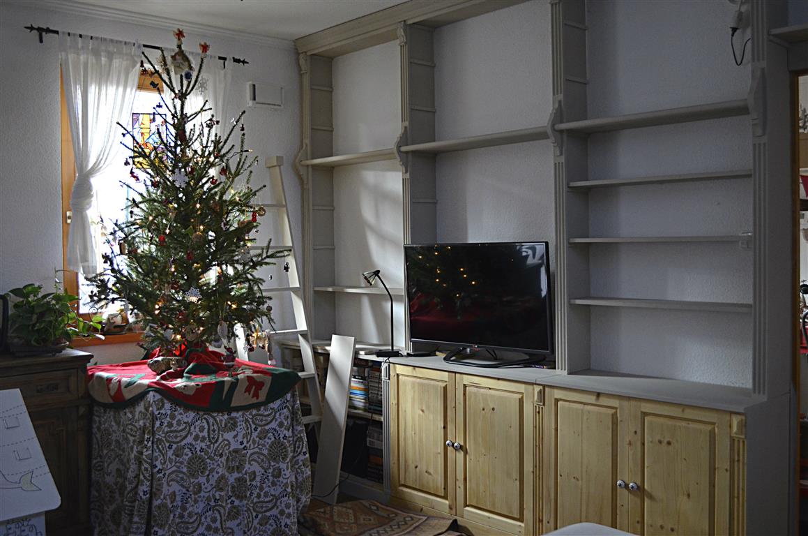 könyvespolc festés chalkpaint festékkel werk