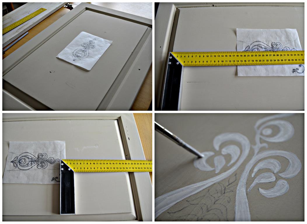 könyvespolc festés chalkpaint festékkel werk