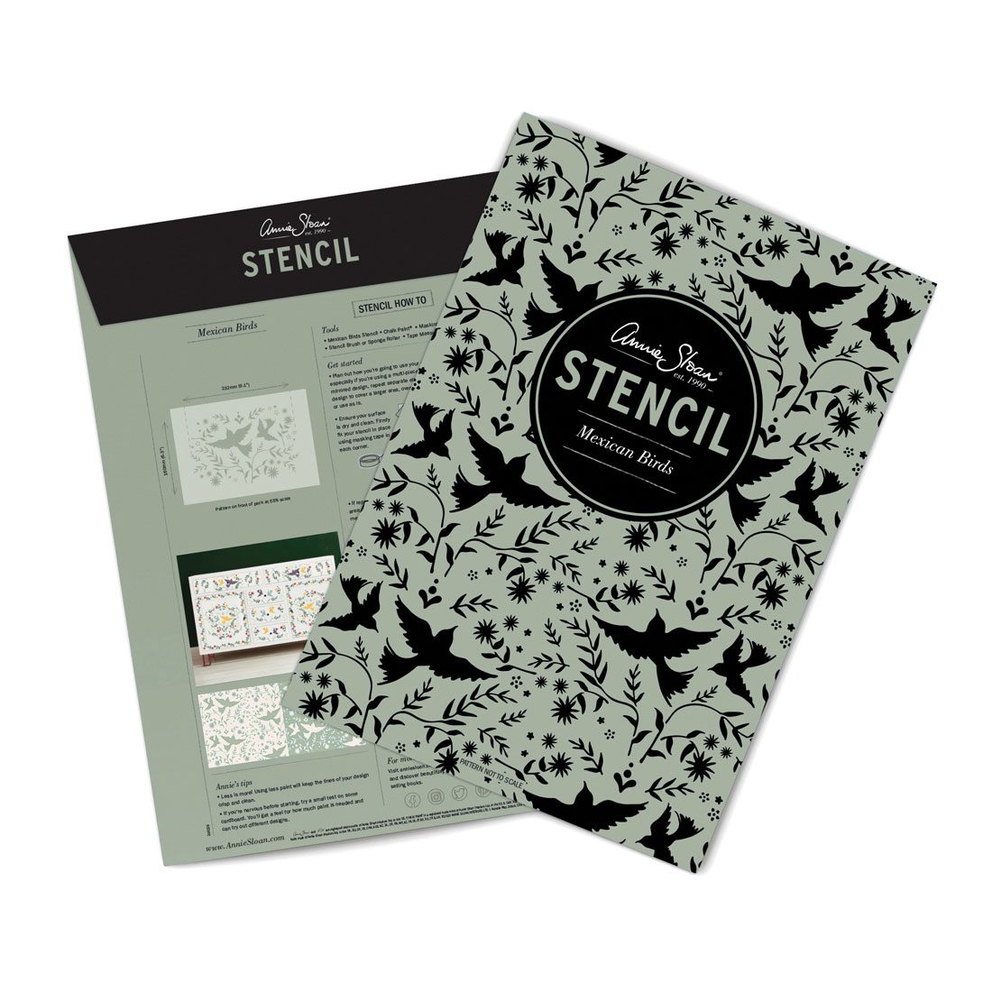 stencil-Mexican-Birds-Stencil-Front-Back