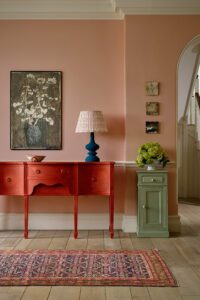 Paprika red console table