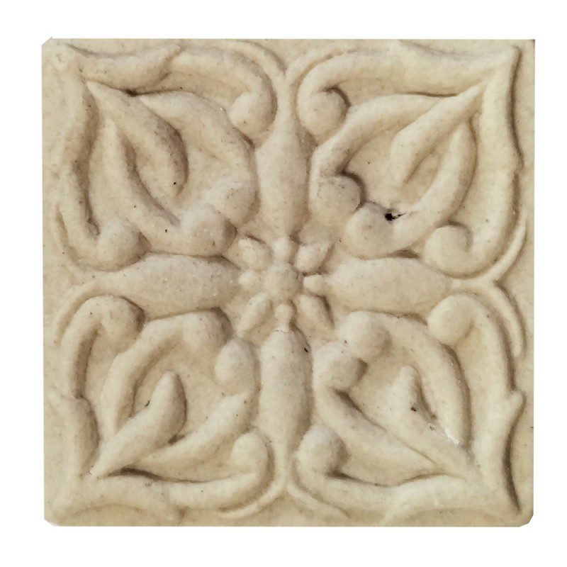 64168 Bútorgomb 4x4cm szögletes kerámia