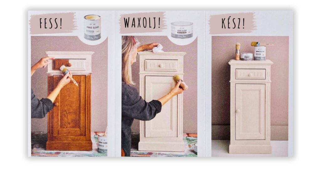 fess waxolj kesz butorfestes kretafestekkel egyszeru