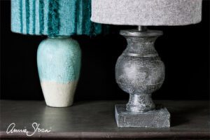 Annie Sloan repesztolakk hasznalata repesztett feluletu lampak Provence Firench Linen Black Wax Grahite Old White Linen Union butoszovet buraval