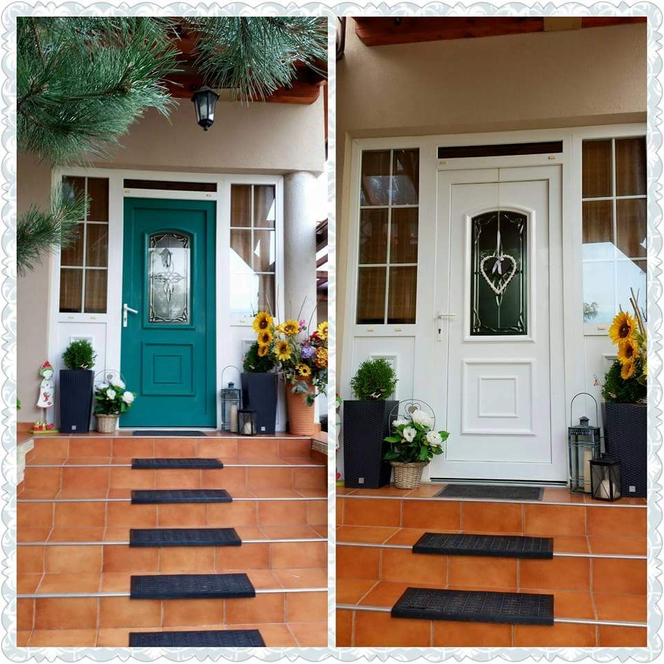 AndreaFentos festett bejarati ajto annie sloan kreafestek