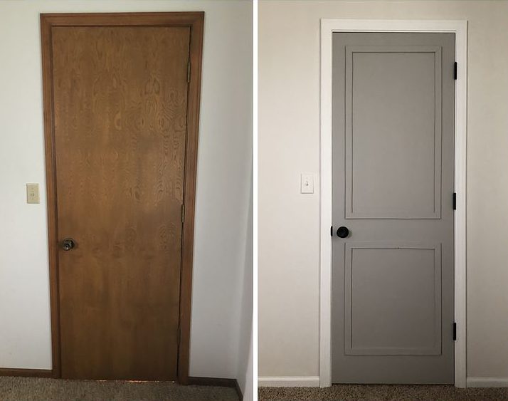 festett ajtok ajtofestes szurke ajto atalakitas