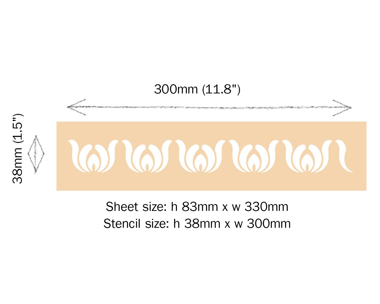 Udaipur Nicolette AS stencil