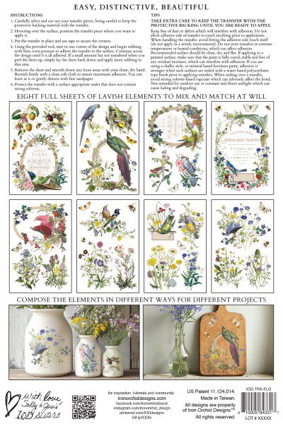 Flora Greca IOD Transzfer csom háta Flora Greca IOD Transzfer csom háta