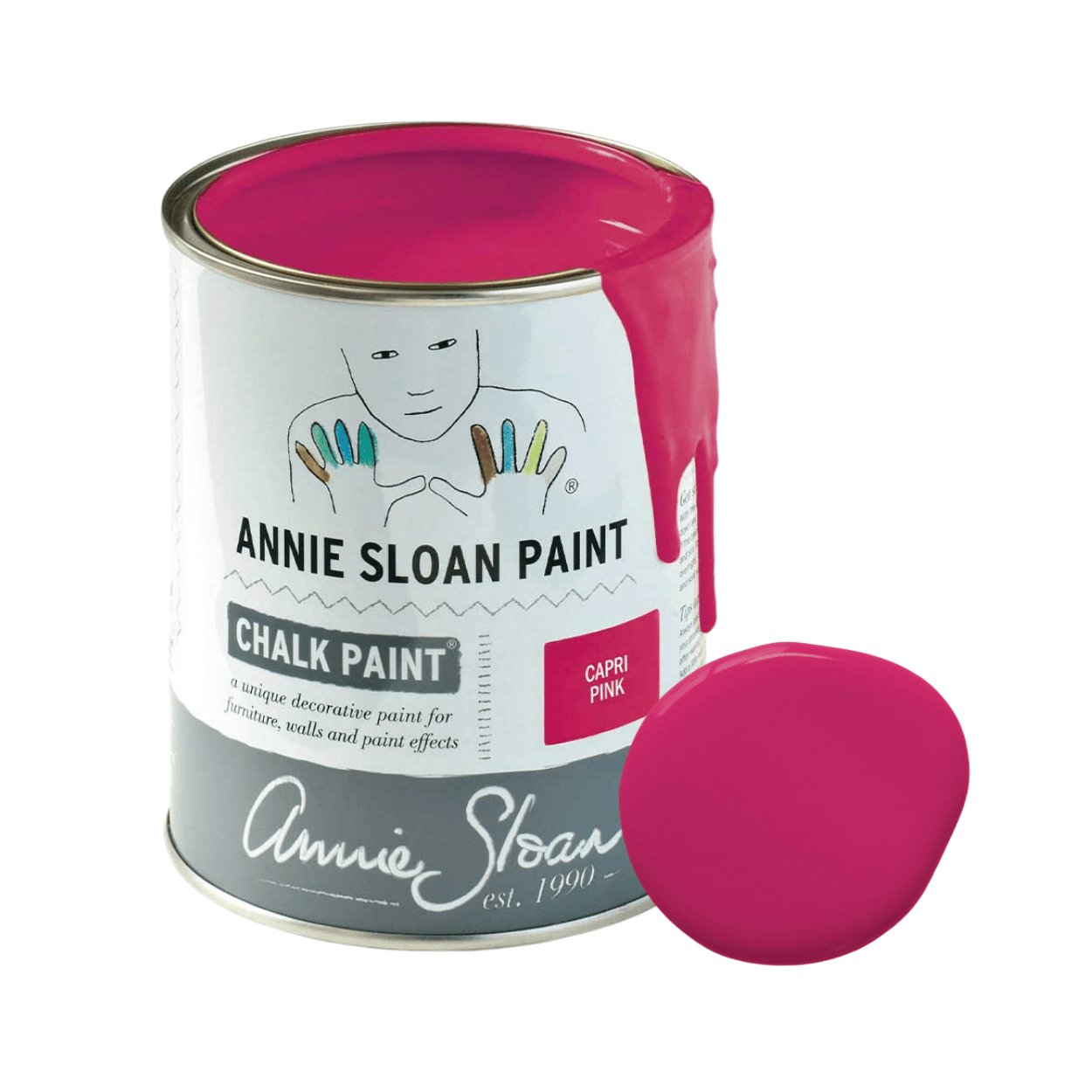 Annie Sloan Capri Pink Chalk Paint festék 1 literes kiszererlés színmintával