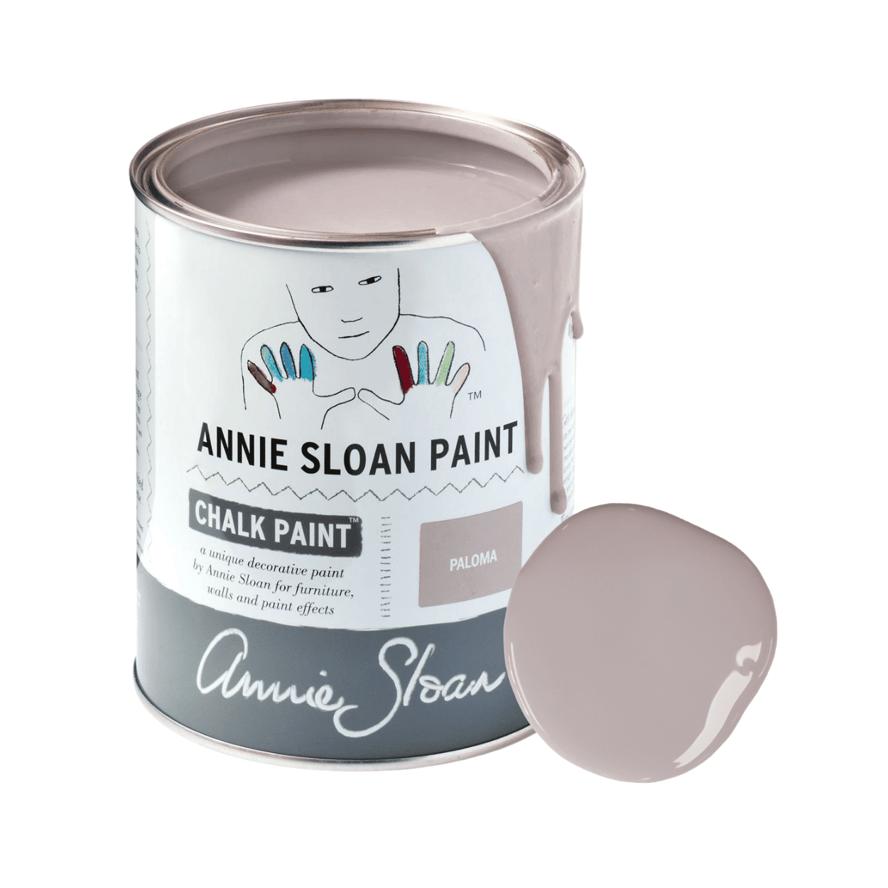 Annie Sloan Paloma Chalk Paint festék 1 literes kiszererlés színmintával