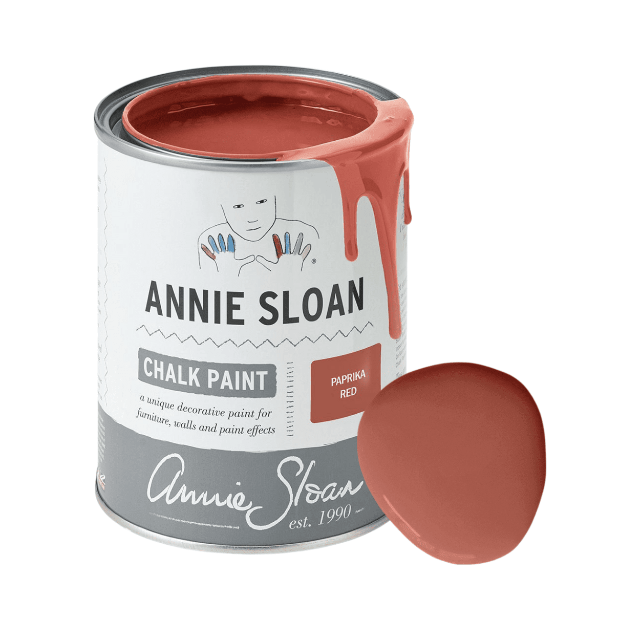 Annie Sloan Paprika Red Chalk Paint festék 1 literes kiszererlés színmintával