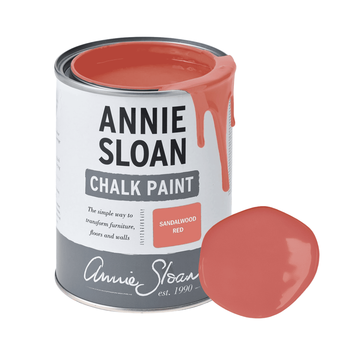 Annie Sloan Sandalwood Red Chalk Paint festék 1 literes kiszererlés színmintával