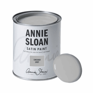 Annie Sloan Chicago Grey Satin Paint festék 750 mililiteres kiszererlés színmintával