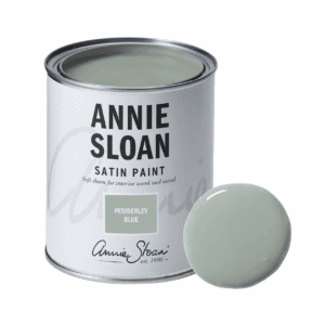 Annie Sloan Pemberley Blue Satin Paint festék 750 mililiteres kiszererlés színmintával